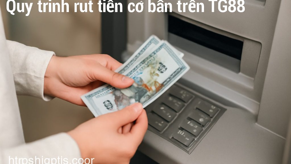 Minh họa: Quy trình rút tiền cơ bản trên TG88